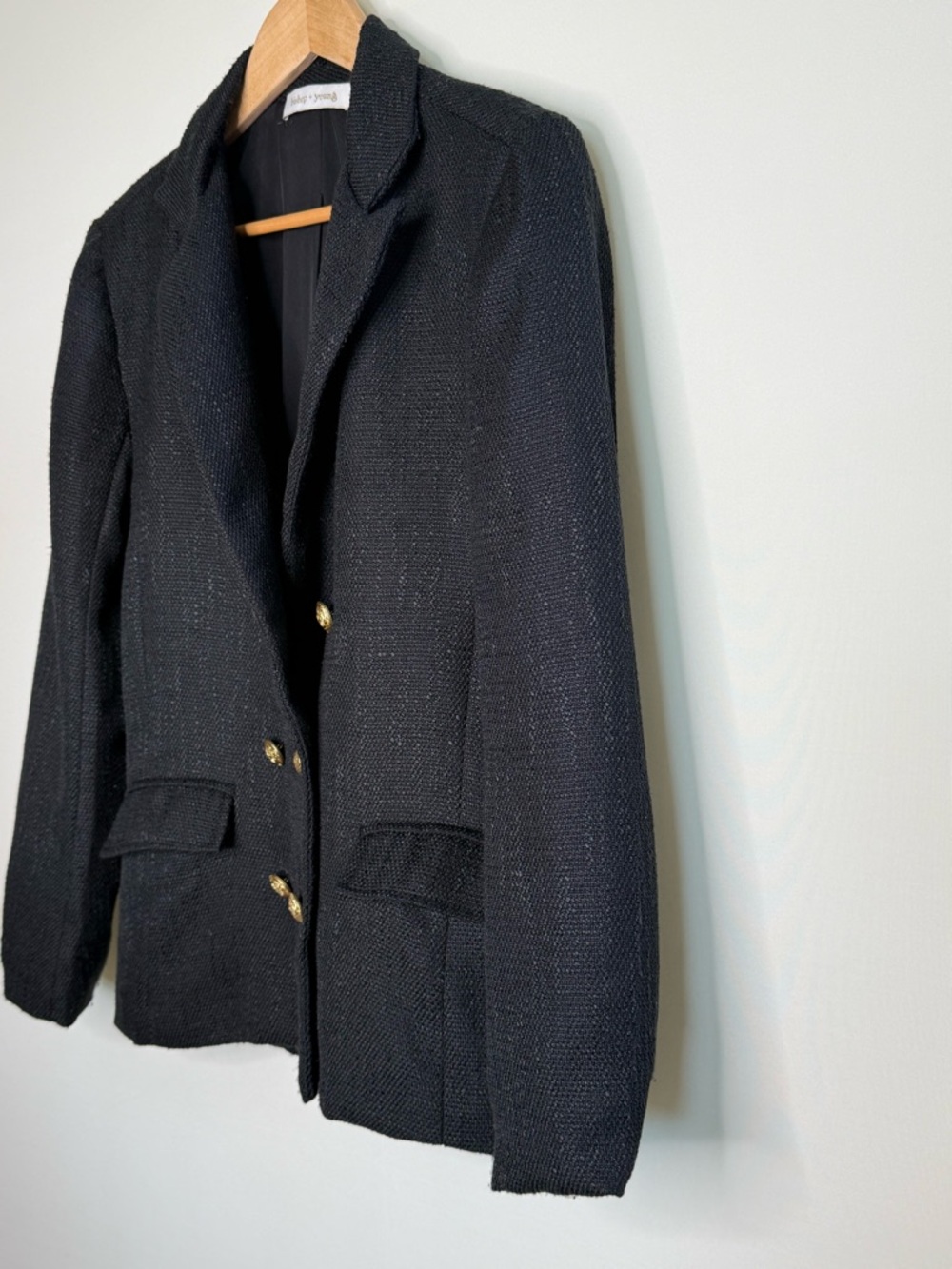 Bishop & Young Moon Light Mille Cavalli Blazer in Midnight Black (Size S) - Picture 5 of 8